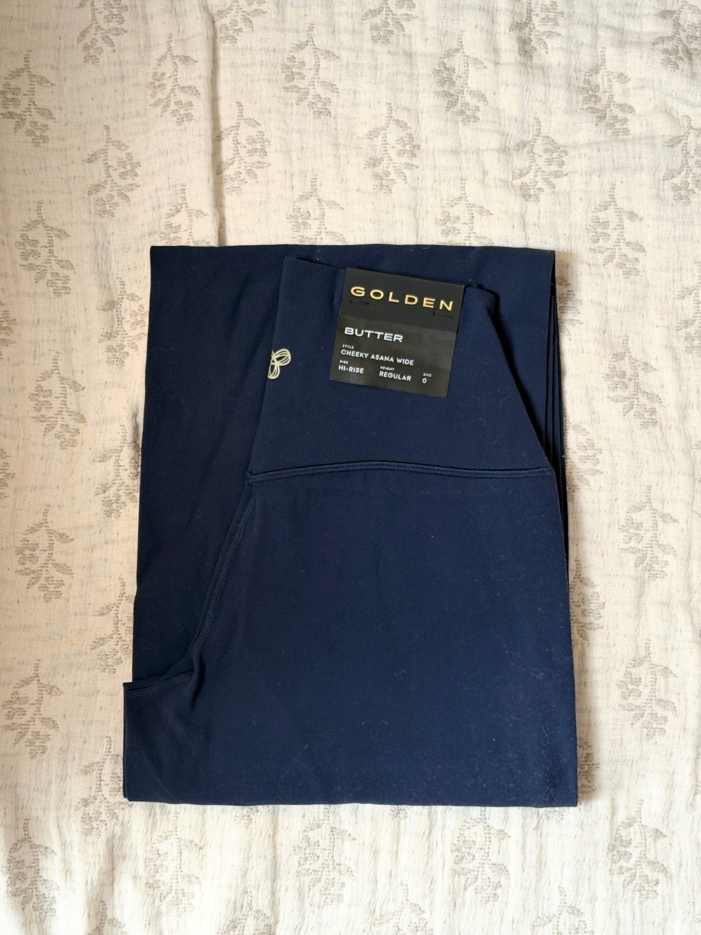 Aritzia Golden Butter Cheeky Asana Wide Hi-Rise Women's Yoga Pant - Admiral